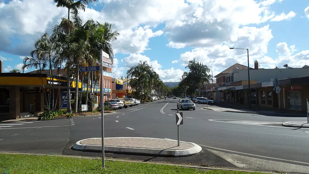 Burringbar Street, the main street of Mullumbimby